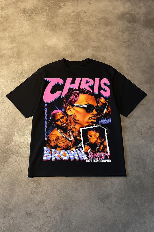 Camiseta Chris Brown Double Design