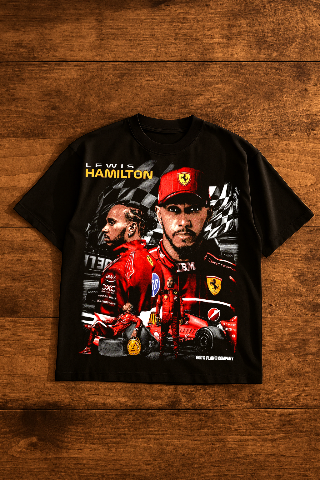 Camiseta HAMILTON FERRARI Double Design